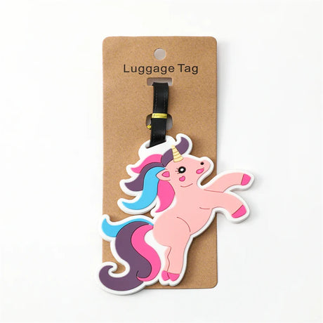 New Travel Accessories Luggage Tag Creative Corgi &Cat Suitcase Fashion Style Silicon Portable Travel Label  ID Addres Holder