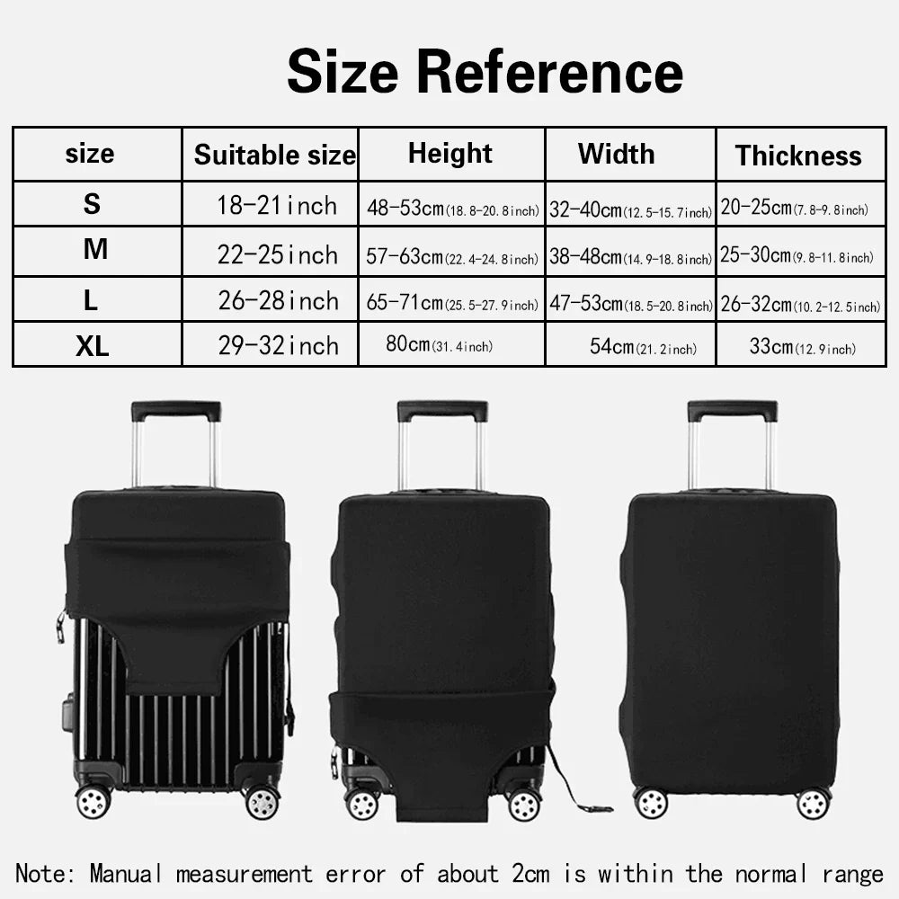 New Travel Luggage Protective Cover Holiday Traveling Essentials Accessories for 18-32Inch Suitcase Elastic Trolley Protect Case