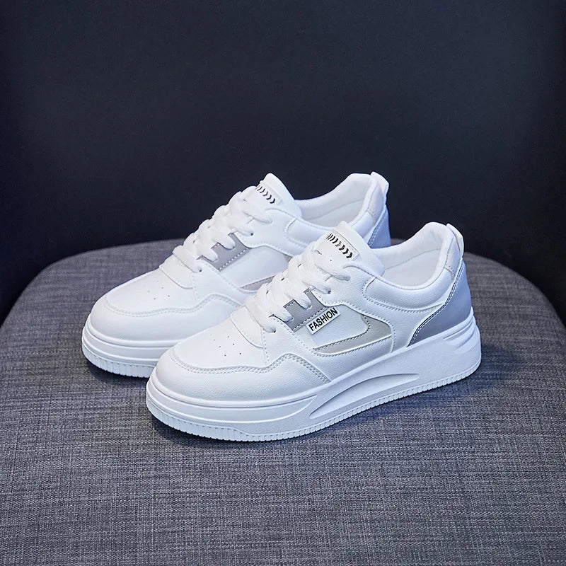 New Women's Platform High Top Sneakers Casual Vulcanized Sport Shoes Fashion White Shoe for Woman Autumn Winter Flats Shoes