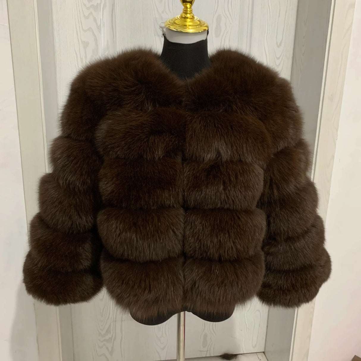 New real fox fur coat women's winter warm natural fur jacket Short raccoon fur coat 100% real fur coat high quality hot sale