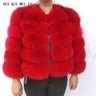 New real fox fur coat women's winter warm natural fur jacket Short raccoon fur coat 100% real fur coat high quality hot sale