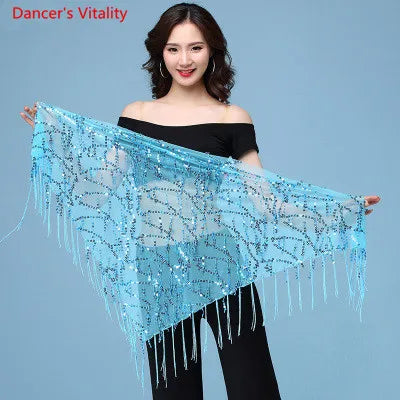 New style Belly dance costumes sequins tassel indian belly dance hip scarf for women belly dancing belt 11kinds of colors