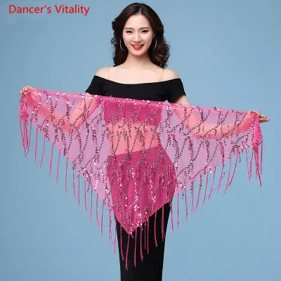 New style Belly dance costumes sequins tassel indian belly dance hip scarf for women belly dancing belt 11kinds of colors