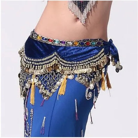 New style Belly dance costumes velvet lantern gold coins  belly dance hip scarf for women belly dancing belts