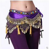 New style Belly dance costumes velvet lantern gold coins  belly dance hip scarf for women belly dancing belts