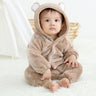 Newborn Baby Boy Girl Kids Rabbit Hooded Romper Jumpsuit Bodysuit Clothes Outfits Long Sleeve Playsuit Toddler One Piece Rompers