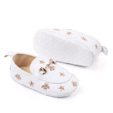 Newborn Baby Boy Shoes for 1 Year Footwear with Bees Stars Infant Casual Loafers Toddler Soft Sole Moccasins Cartoon Doll Gifts