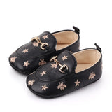 Newborn Baby Boy Shoes for 1 Year Footwear with Bees Stars Infant Casual Loafers Toddler Soft Sole Moccasins Cartoon Doll Gifts