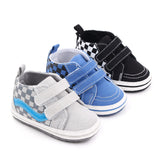 Newborn Baby Boys Canvas Sneakers Anti-slip Soft Plaid Baby Boy Girl Shoes Toddler First Walkers Infant Baby Unisex Casual Shoes