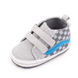 Newborn Baby Boys Canvas Sneakers Anti-slip Soft Plaid Baby Boy Girl Shoes Toddler First Walkers Infant Baby Unisex Casual Shoes