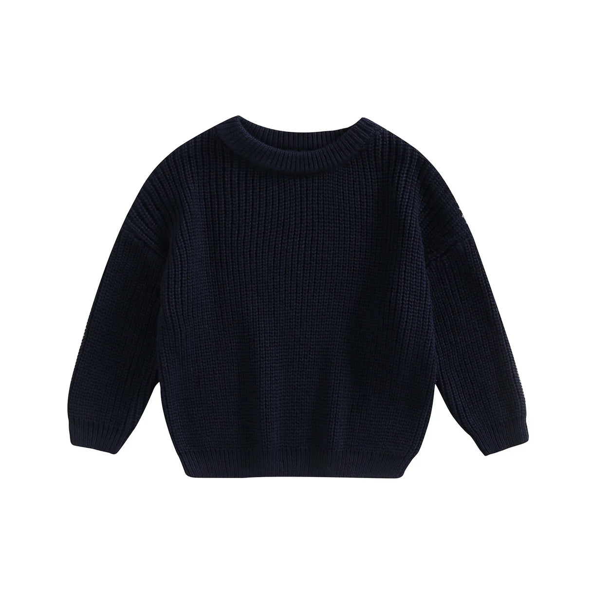 Newborn Baby Boys Girls Knitted Long Sleeve Autumn Winter Sweater Solid Loose Tops Kids Clothes 3M-5Y Pullover Tops