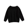 Newborn Baby Boys Girls Knitted Long Sleeve Autumn Winter Sweater Solid Loose Tops Kids Clothes 3M-5Y Pullover Tops