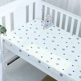 Newborn Baby Cot Fitted Sheet With Elastic Cotton Cartoon Printing Crib Bed Sheet Child Matress Cover Case Bed Protector