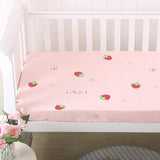 Newborn Baby Cot Fitted Sheet With Elastic Cotton Cartoon Printing Crib Bed Sheet Child Matress Cover Case Bed Protector