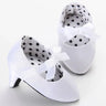 Newborn Baby Girl Princess High Heels Soft Sole Shoes First Walkers Toddler Kids Infantil Bow Leopard Anti-Slip Shoes Mocassins