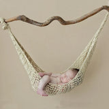 ❤️Newborn Photography Props Accessories Wool Handmade Knit Hook String Bag Studio Baby Photo Props Crochet Hammock Fotografia