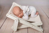 Newborn Photography Props Small Seats Baby Chair Bed Retro Basket Baby Photography Props Container Infant Posing Prop Baby Sofas