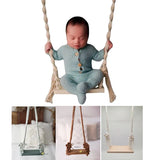 Newborn Photography Props Wooden Swing for Baby New Born Photo Shooting Accessories Infant Studio Photo Posing Backdrop Prop