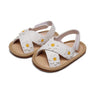 Newest Summer Baby Shoes 2022 Fashion Leathers Sweet Children Sandals For Girls Toddler Baby Floral Hollow Out Shoes