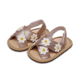 Newest Summer Baby Shoes 2022 Fashion Leathers Sweet Children Sandals For Girls Toddler Baby Floral Hollow Out Shoes