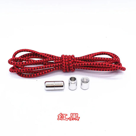 No Tie Shoelaces Semicircle Elastic Shoe Laces For Kids Adult Sneakers Shoelace Quick Lazy Metal Lock Laces Shoe Strings