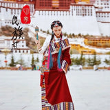 Noble Women's Tibetan Robes Tibetan Tourism Clothing Ethnic Minority Style Portrait Tibetan Dance Performance Costume