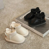 Non-slip Soft Toddler Shoes Children's Cotton Shoes Snow Boots Baby New Winter Plus Velvet Thick Breathable Warmth Baby Boots