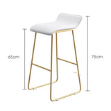 Nordic Bar Stool High Chair Wrought Iron Minimalist Modern Restaurant Office Dining Room Furniture Set Creative Bar Stools