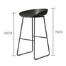 Nordic Bar Stool High Chair Wrought Iron Minimalist Modern Restaurant Office Dining Room Furniture Set Creative Bar Stools