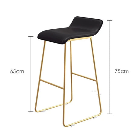 Nordic Bar Stool High Chair Wrought Iron Minimalist Modern Restaurant Office Dining Room Furniture Set Creative Bar Stools