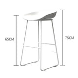 Nordic Bar Stool High Chair Wrought Iron Minimalist Modern Restaurant Office Dining Room Furniture Set Creative Bar Stools