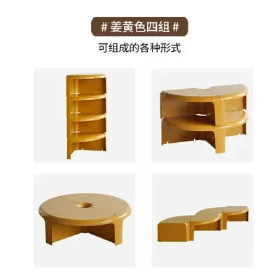 Nordic Circular Coffee Table Modern Design Creative Small Elegant Plastic Coffee Table Living Room Bedroom Mesas Home Furniture