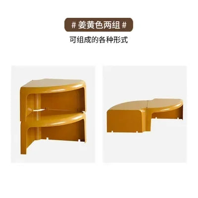 Nordic Circular Coffee Table Modern Design Creative Small Elegant Plastic Coffee Table Living Room Bedroom Mesas Home Furniture