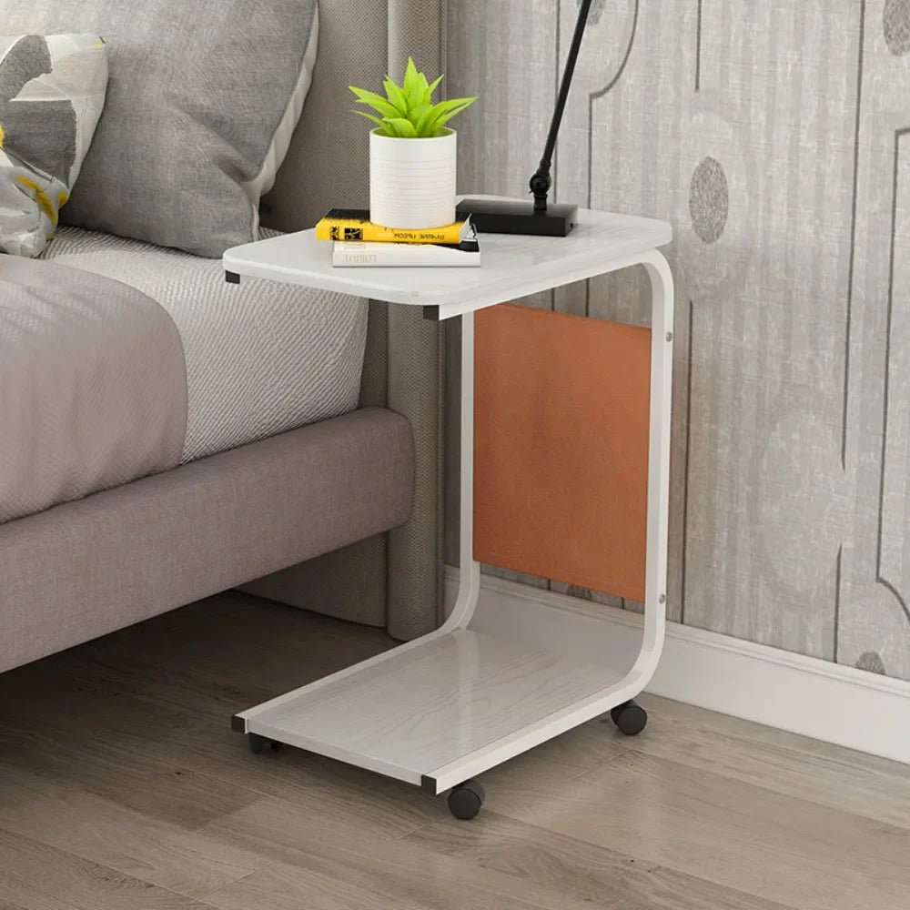 Nordic Coffee Table Modern Simplicity Sofa Side Table Removable Balcony Metal Table C-Shaped Corner Table Home Furniture