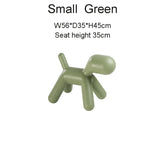 Nordic Design Modern Kids Children Toy PE Plastic Eco-environment Animal Outdoor Spots Puppy Dog Low Stool Chair