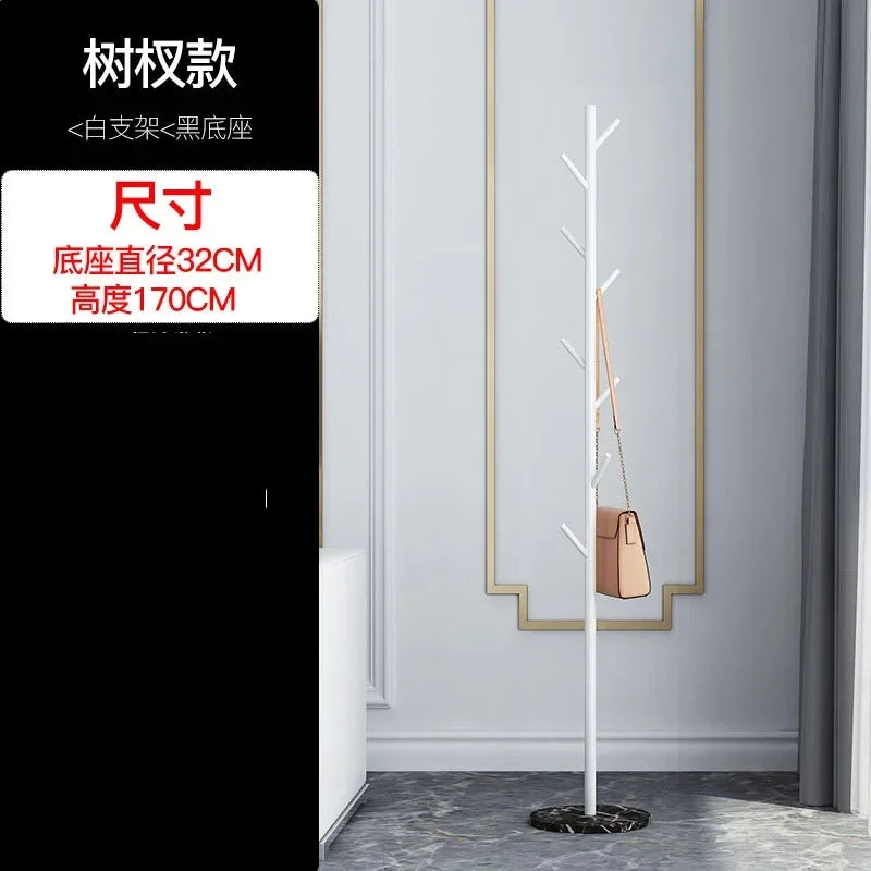 Nordic Gold Standing Coat Rack Modern Quality Metal Coat Rack Marble Black Entryway Floor Coat Rack Living Room Furniture