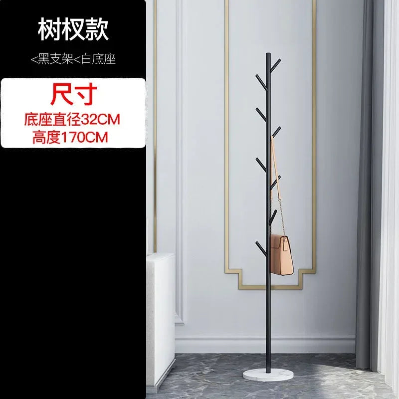 Nordic Gold Standing Coat Rack Modern Quality Metal Coat Rack Marble Black Entryway Floor Coat Rack Living Room Furniture