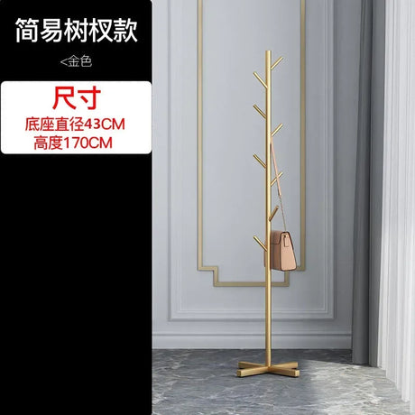 Nordic Gold Standing Coat Rack Modern Quality Metal Coat Rack Marble Black Entryway Floor Coat Rack Living Room Furniture