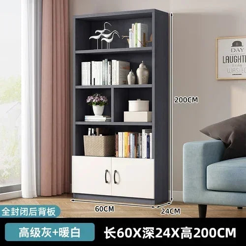 Nordic Kitchen Bookcase Display Cabinet Magazine Rack Bookcase Storage Shelf Scaffale Libreria Living Room Furniture YN50BC1