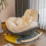 Nordic Style Single Rocking Chair Lazy Sofa Balcony Living Room Bedroom Leisure Can Lie Can Sleep Luxury Eggshell Penguin Chair