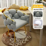 Nordic Vanity Chair Girls Comfortable Bedroom Living Room Make Up Manicure Chairs Computer Chair Home Office Seat Adult