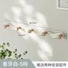 Nordic Wooden Coat Hanger Wall Hooks Home Hotel Porch Living Room Wall Hanging Coat Hook Key Holder Decoration Hook Racks