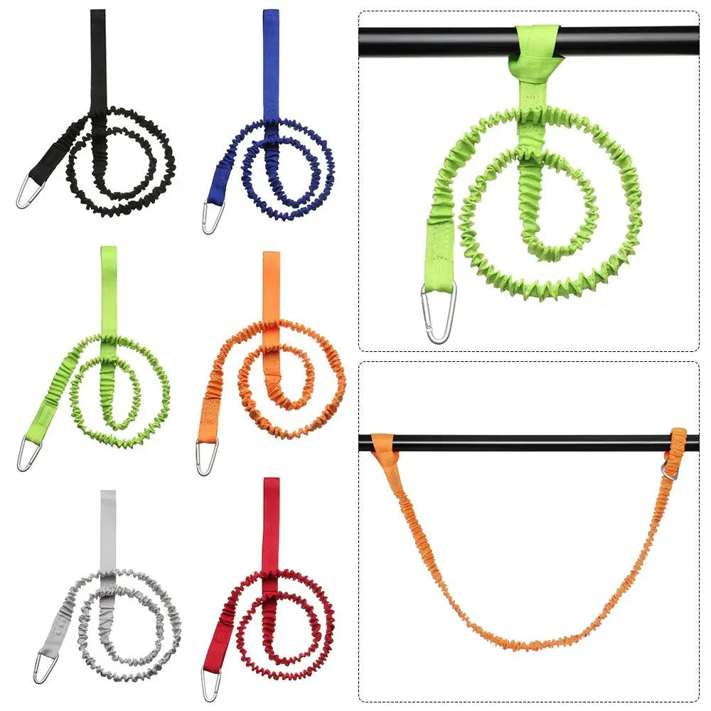 Nylon Carabiner Fishing Rod Holder Safety Paddle Leash Kayak Rod Lanyard Surfboard Ankle Leash Paddle Board Rope