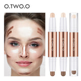 O.TWO.O Contour Stick Double Head Contour Pen Waterproof Matte Finish Highlighters Shadow Contouring Pencil Cosmetics For Face