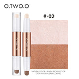 O.TWO.O Contour Stick Double Head Contour Pen Waterproof Matte Finish Highlighters Shadow Contouring Pencil Cosmetics For Face