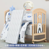 Nanjiren Crib Solid Wood Paint-Free Multifunctional Baby BB Bassinet Removable Newborn Baby Child Patchwork Bed