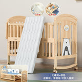 Nanjiren Crib Solid Wood Paint-Free Multifunctional Baby BB Bassinet Removable Newborn Baby Child Patchwork Bed