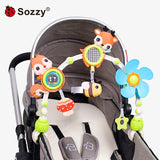 Sozzy Baby Stroller Clip Crib Hanging Bed Bell Newborn Music Car Hanging Baby Safety Seat Toy 0-1 Years Old