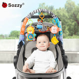 Sozzy Baby Stroller Clip Crib Hanging Bed Bell Newborn Music Car Hanging Baby Safety Seat Toy 0-1 Years Old