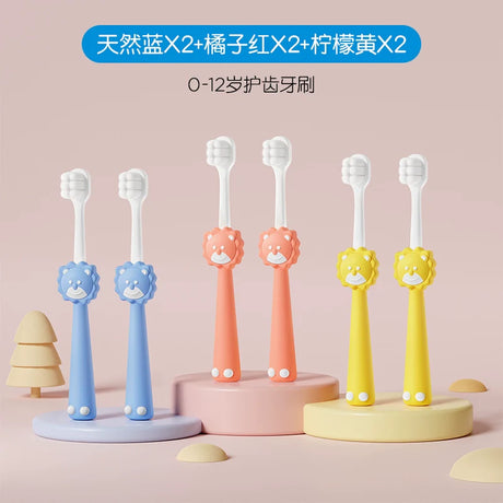 Children's Toothbrush Soft Fur Baby 0-1 1-2 to 3-6-12 Years Old Baby Tooth Replacement Period Young Children Special